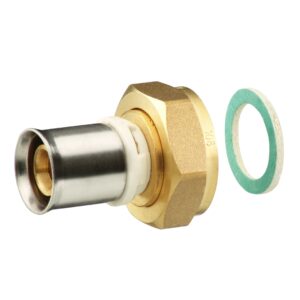 Koppling Alpex-Duo® mässing, utvändig gänga